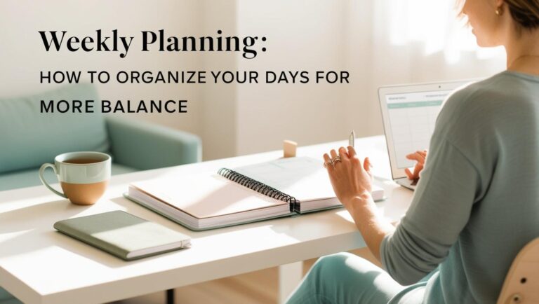 Weekly Planning: How to Organize Your Days for More Balance