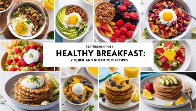 Healthy Breakfast: 7 Quick and Nutritious Recipes