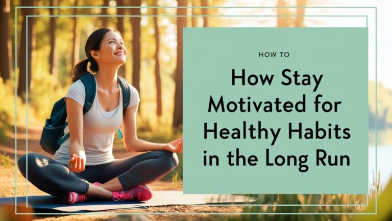 How to Stay Motivated for Healthy Habits in the Long Run