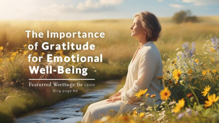The Importance of Gratitude for Emotional Well-being