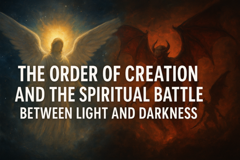 The Order of Creation and the Spiritual Battle Between Light and Darkness
